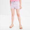 Short ajusté en twill parme fille