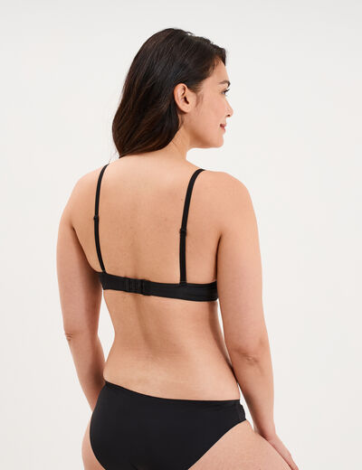 Soutien-gorge push-up triangle noir femme
