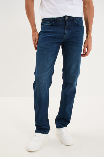 Jeans regular 5 poches denim used homme