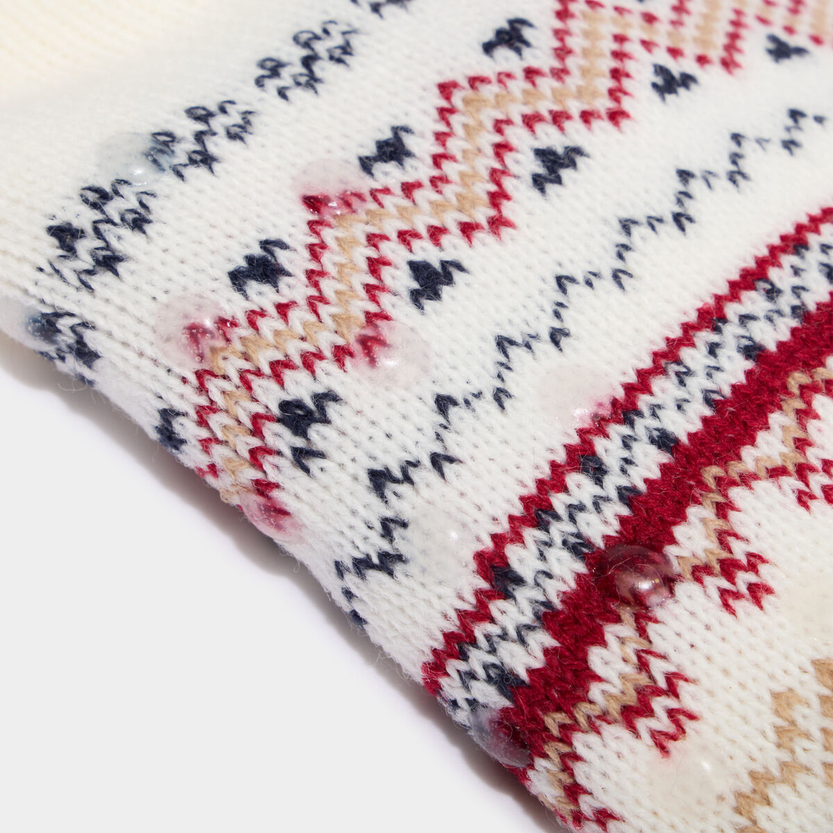 Chaussettes de No&euml;l d'int&eacute;rieur ivoire femme