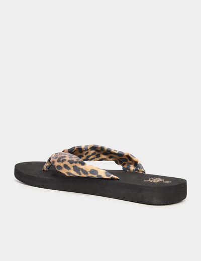 Tongs de plage noir femme
