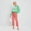Sweat col rond Creeks vert femme