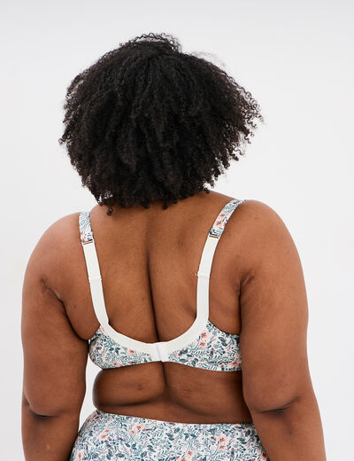 Soutien-gorge emboitant microfibre vert turquoise femme grande taille