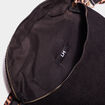 Sac banane aspect velours côtelé noir femme