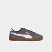 Baskets &agrave; lacets en cuir Puma Club II gris fonc&eacute; homme