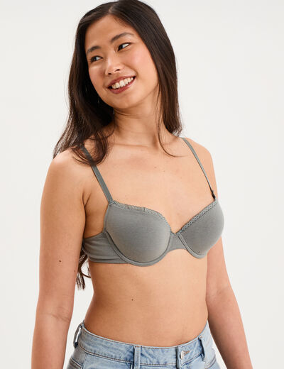 Soutien-gorge embo&icirc;tant padd&eacute; vert clair femme