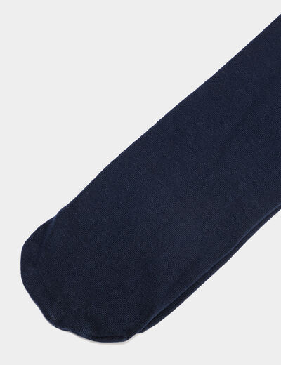 Collants bleu marine fille