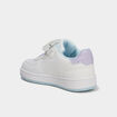 Tennis basses &agrave; scratchs et sequins blanc fille