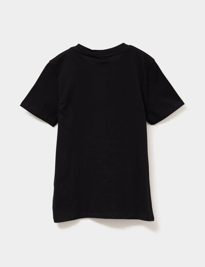T-shirt manches courtes coton Pokémon noir garçon