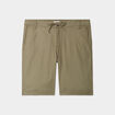 Bermuda chino à coulisse lin mélangé vert kaki homme