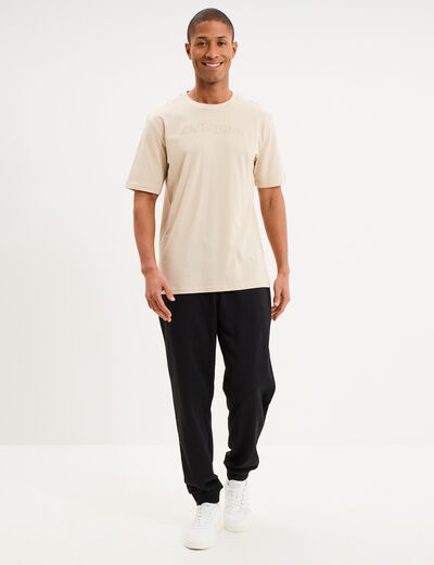 T-shirt manches courtes coton Kappa gris clair homme