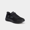 Baskets running lacets élastiqués noir femme