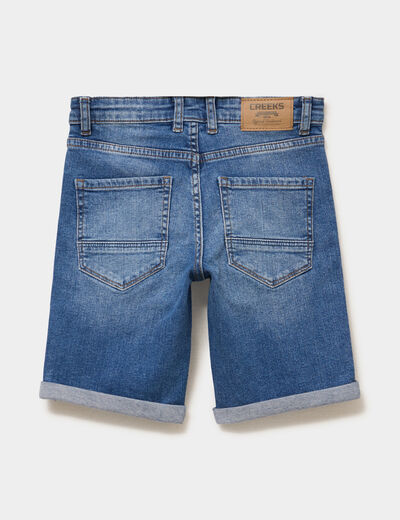 Bermuda regular en jean denim stone gar&ccedil;on