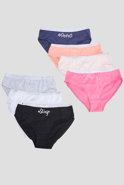 Lot 7 culottes rose clair fille