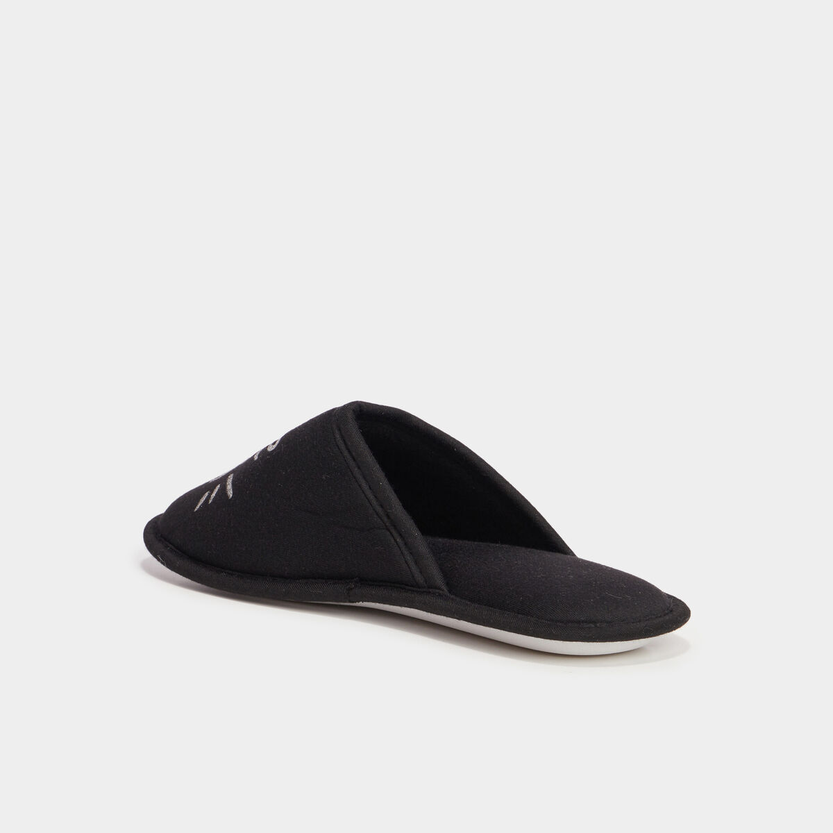 Chaussons mules noir femme