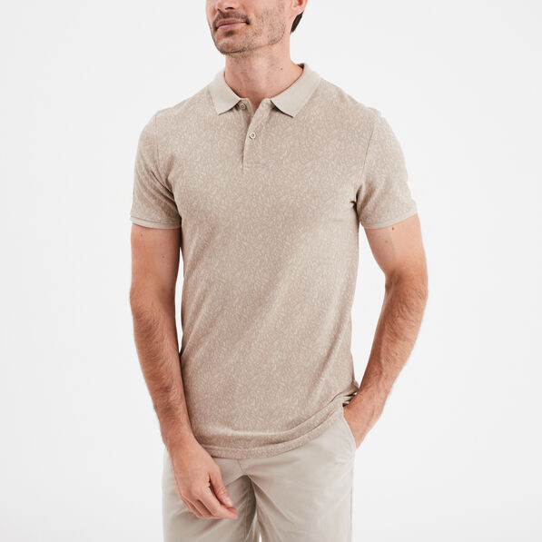 polo droit manches courtes coton beige homme Polo droit manches courtes coton beige homme