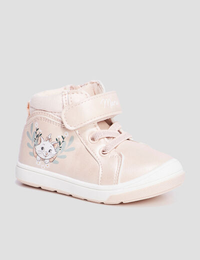 Baskets montantes Aristochats Marie rose bébé fille