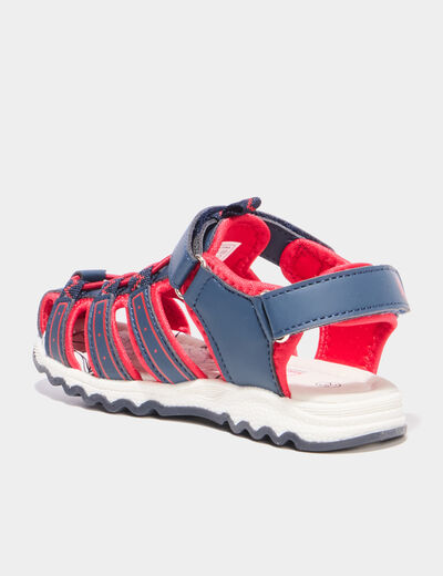Sandales &agrave; scratchs Spider-Man bleu marine gar&ccedil;on