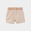 Short avec ceinture sable b&eacute;b&eacute; gar&ccedil;on