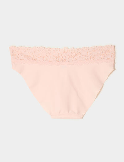 Lot 2 culottes micro sans couture rose clair femme
