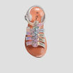 Sandales en cuir Creeks multicolore fille