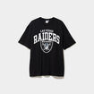 T-shirt manches courtes coton NFL noir homme