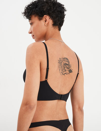 Soutien-gorge bustier noir femme