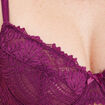 Soutien-gorge emboîtant dentelle rouge femme
