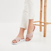 Mules aspect tricoté Confortissimo rose femme