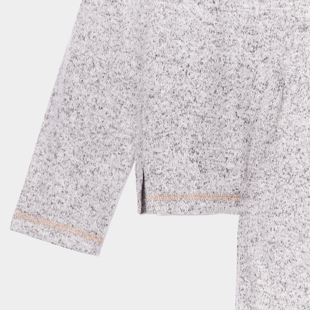 Ensemble pyjama pantalon resserré panda gris clair fille