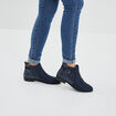Bottines chelsea avec boucles bleu femme