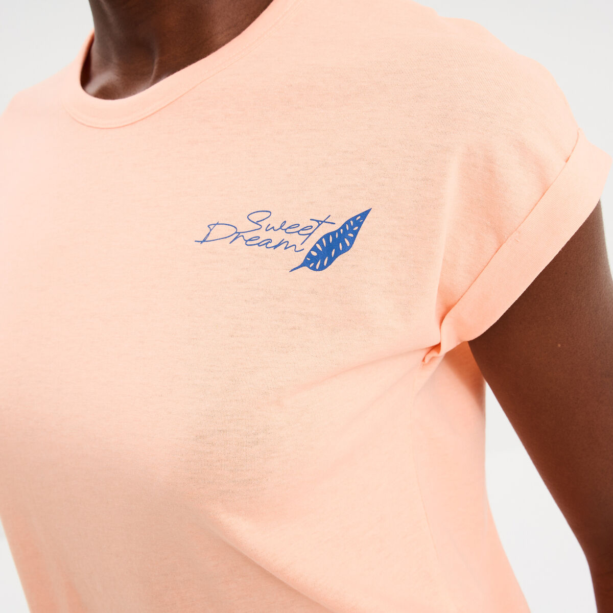 Ensemble pyjama t-shirt et pantalon blanc femme
