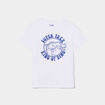 T-shirt droit col rond manches courtes blanc garçon