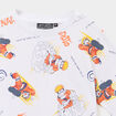 T-shirt manches courtes coton Naruto blanc gar&ccedil;on