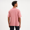 T-shirt droit col rond 1 poche coton vieux rose homme