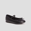 Ballerines avec noeud noir fille