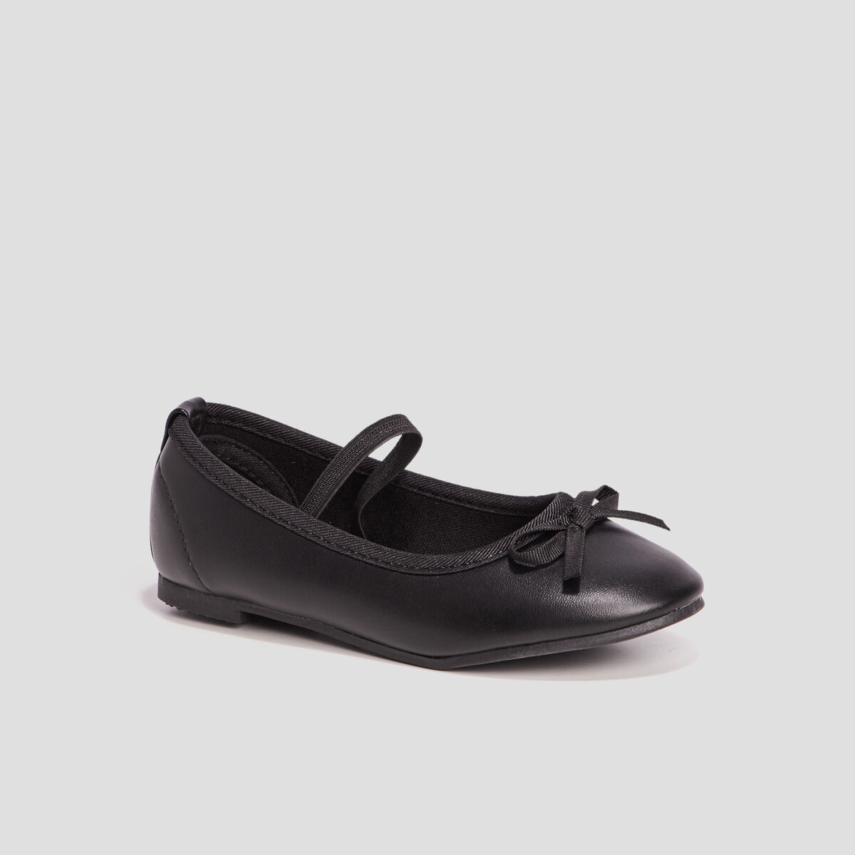 Ballerines avec noeud noir fille