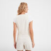 Gilet de costume boutonné beige femme