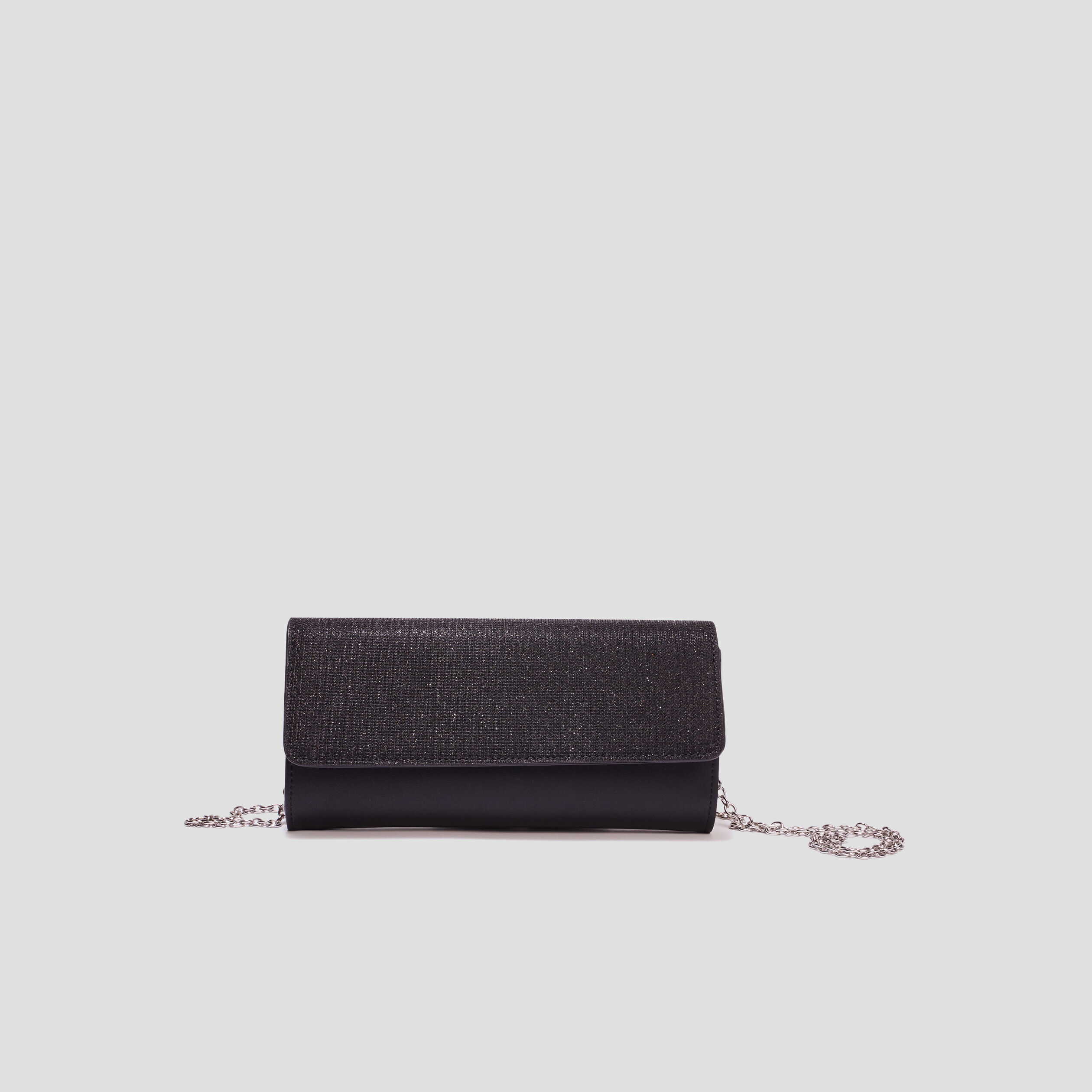 Sac pochette bandoulière chaîne noir femme LH