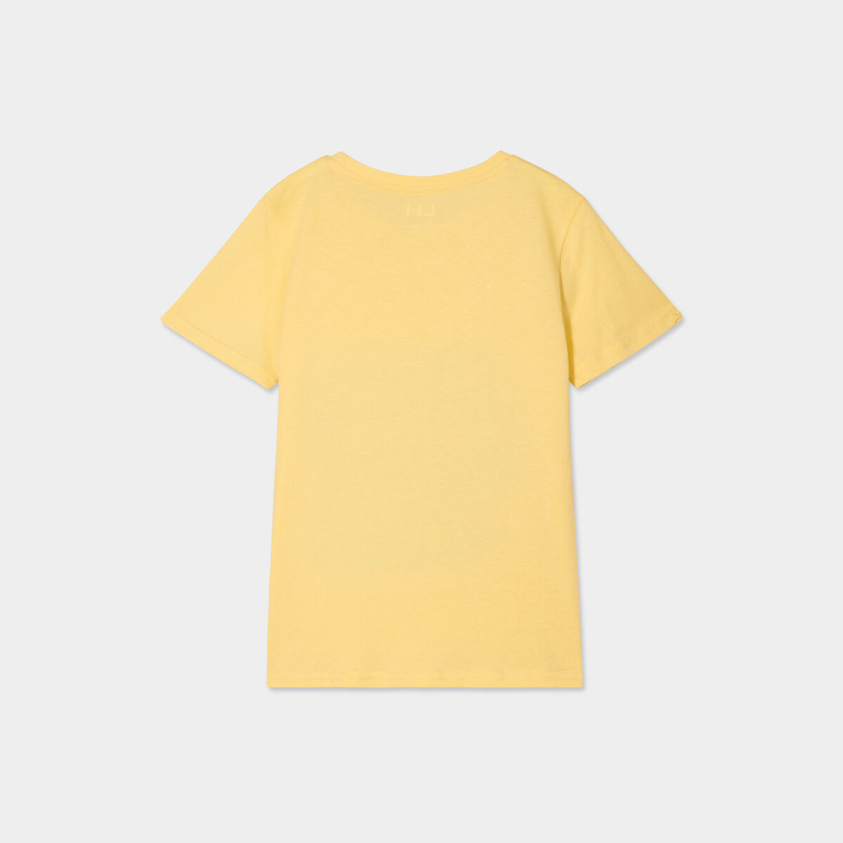 T-shirt sequins r&eacute;versibles coton jaune clair gar&ccedil;on