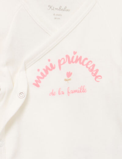 Ensemble body et dors-bien effet velours rose clair b&eacute;b&eacute;