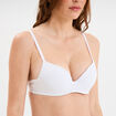 Soutien-gorge push-up microfibre blanc femme