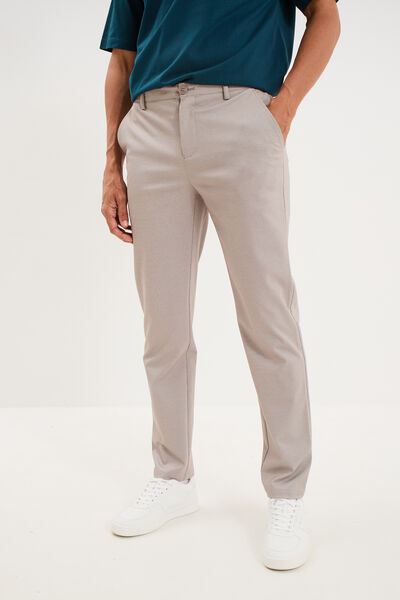Pantalon chino slim beige clair homme