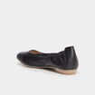 Ballerines en cuir noir femme