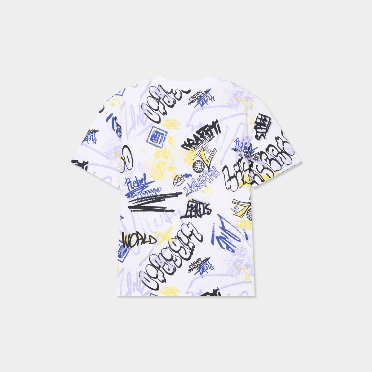 T-shirt col rond manches courtes Liberto blanc garçon