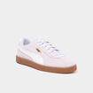baskets &agrave; lacets en cuir Puma Club II violet femme