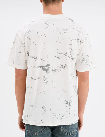 T-shirt manches courtes coton AC/DC blanc homme