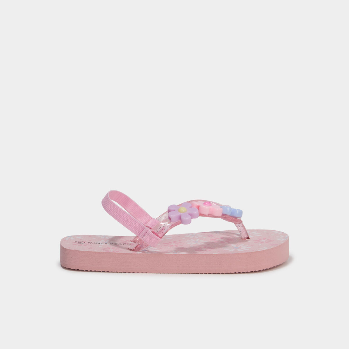 Tongs d&eacute;tails fantaisie rose fille