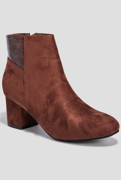 Bottines à talons marron femme