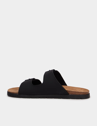 Sandales avec boucles noir gar&ccedil;on
